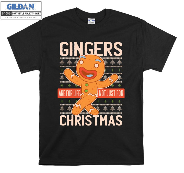 Cartoon Gingerbread Man Christmas T-shirt