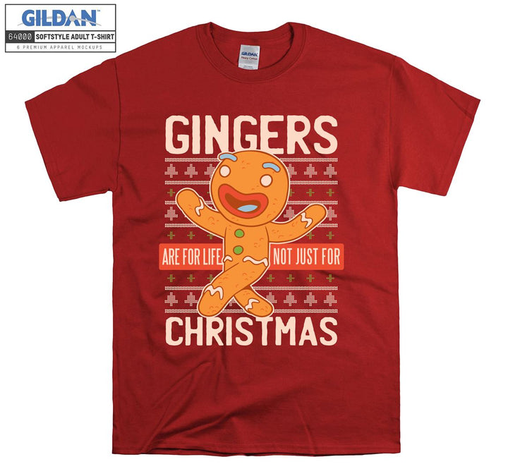 Cartoon Gingerbread Man Christmas T-shirt