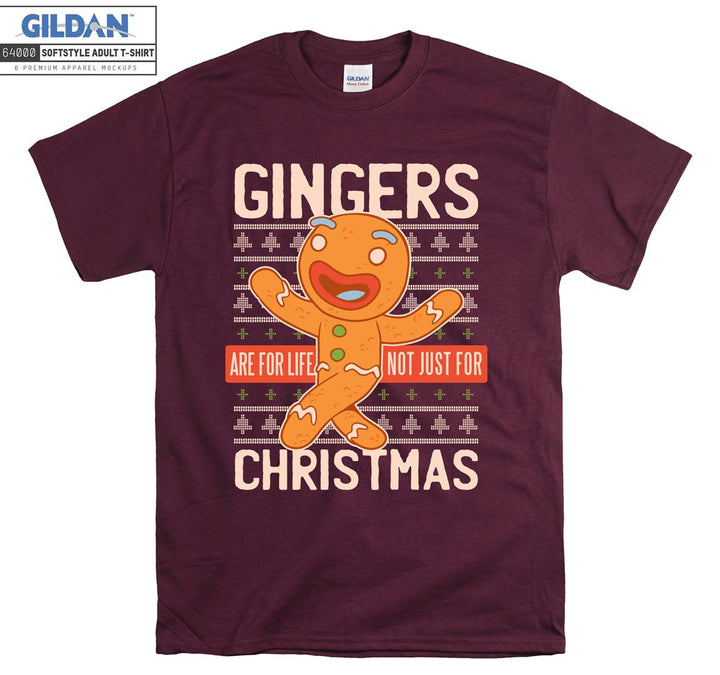 Cartoon Gingerbread Man Christmas T-shirt