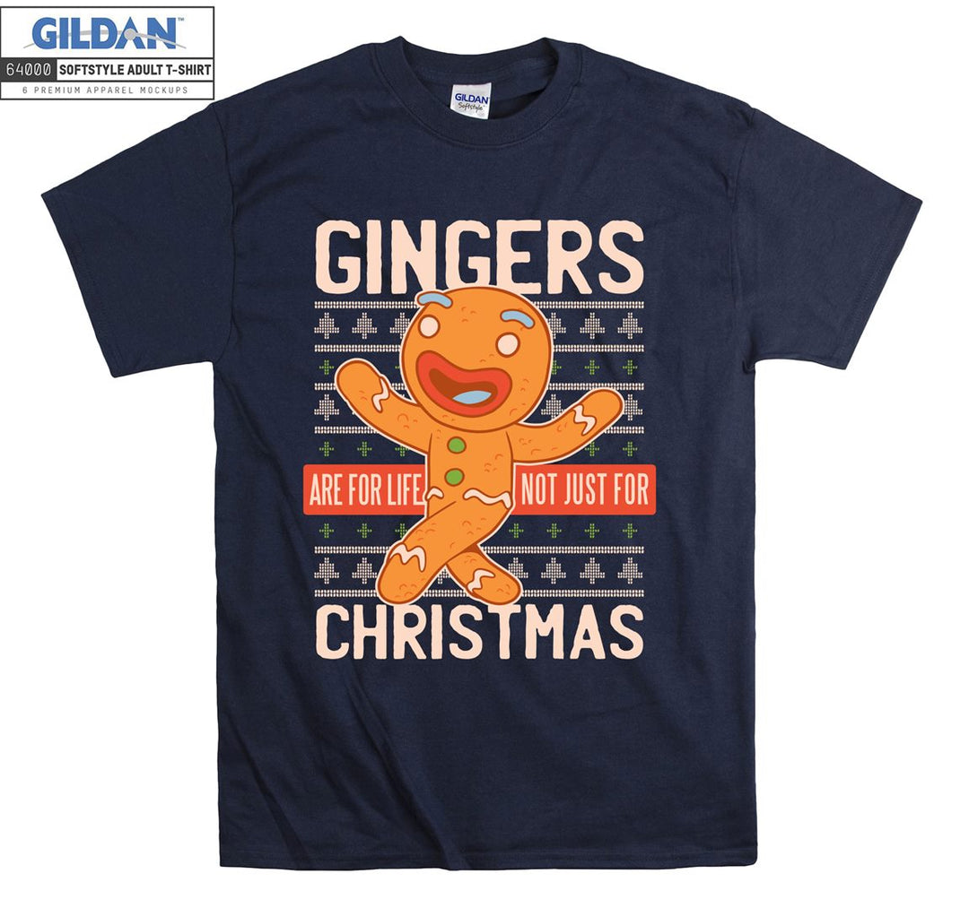 Cartoon Gingerbread Man Christmas T-shirt