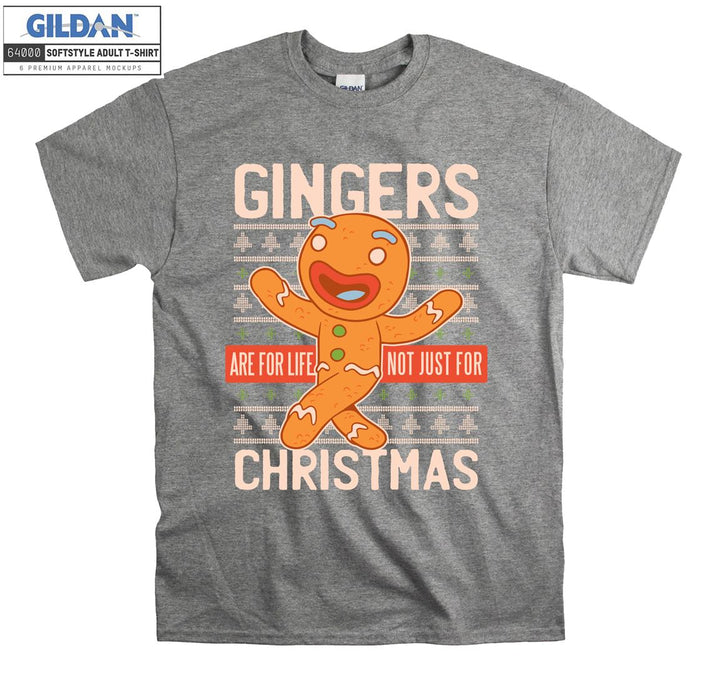 Cartoon Gingerbread Man Christmas T-shirt