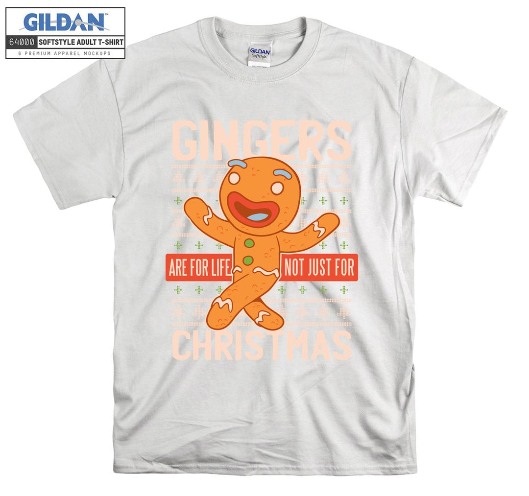 Cartoon Gingerbread Man Christmas T-shirt