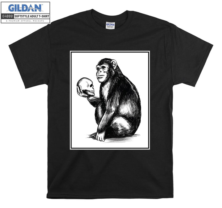 A Monkey Holding Head on His Hand T-shirt