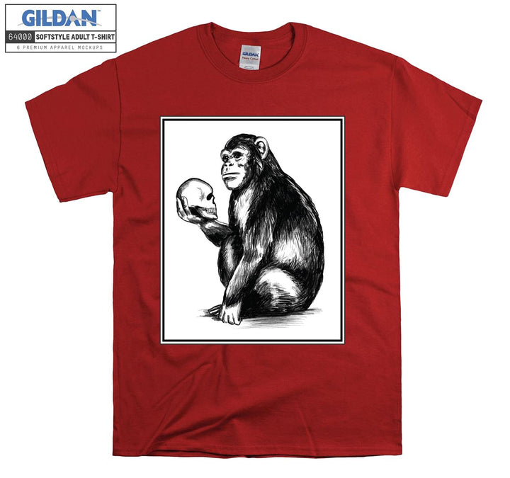 A Monkey Holding Head on His Hand T-shirt