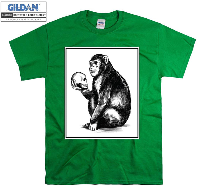 A Monkey Holding Head on His Hand T-shirt