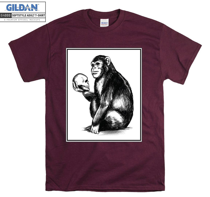 A Monkey Holding Head on His Hand T-shirt