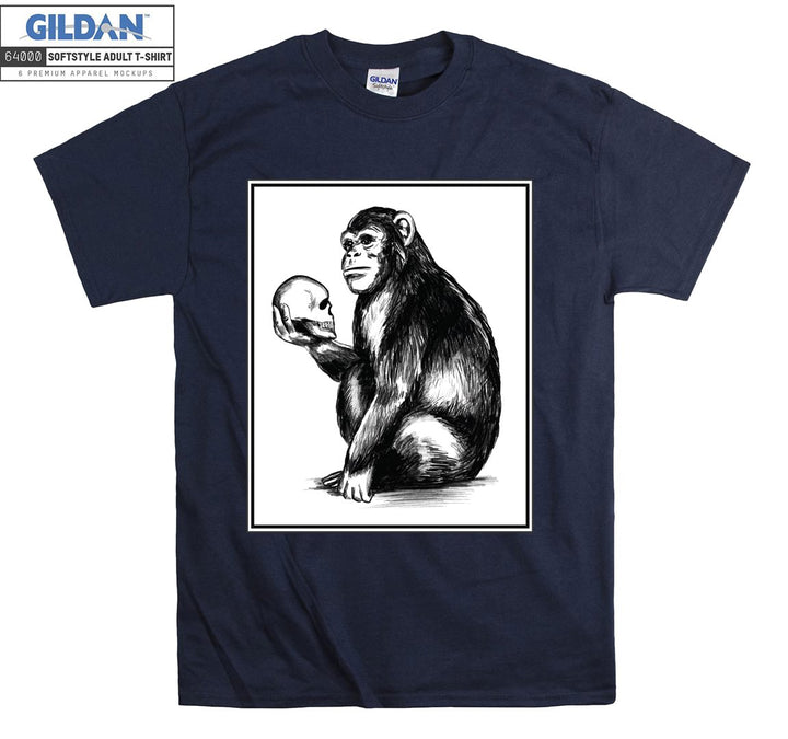 A Monkey Holding Head on His Hand T-shirt