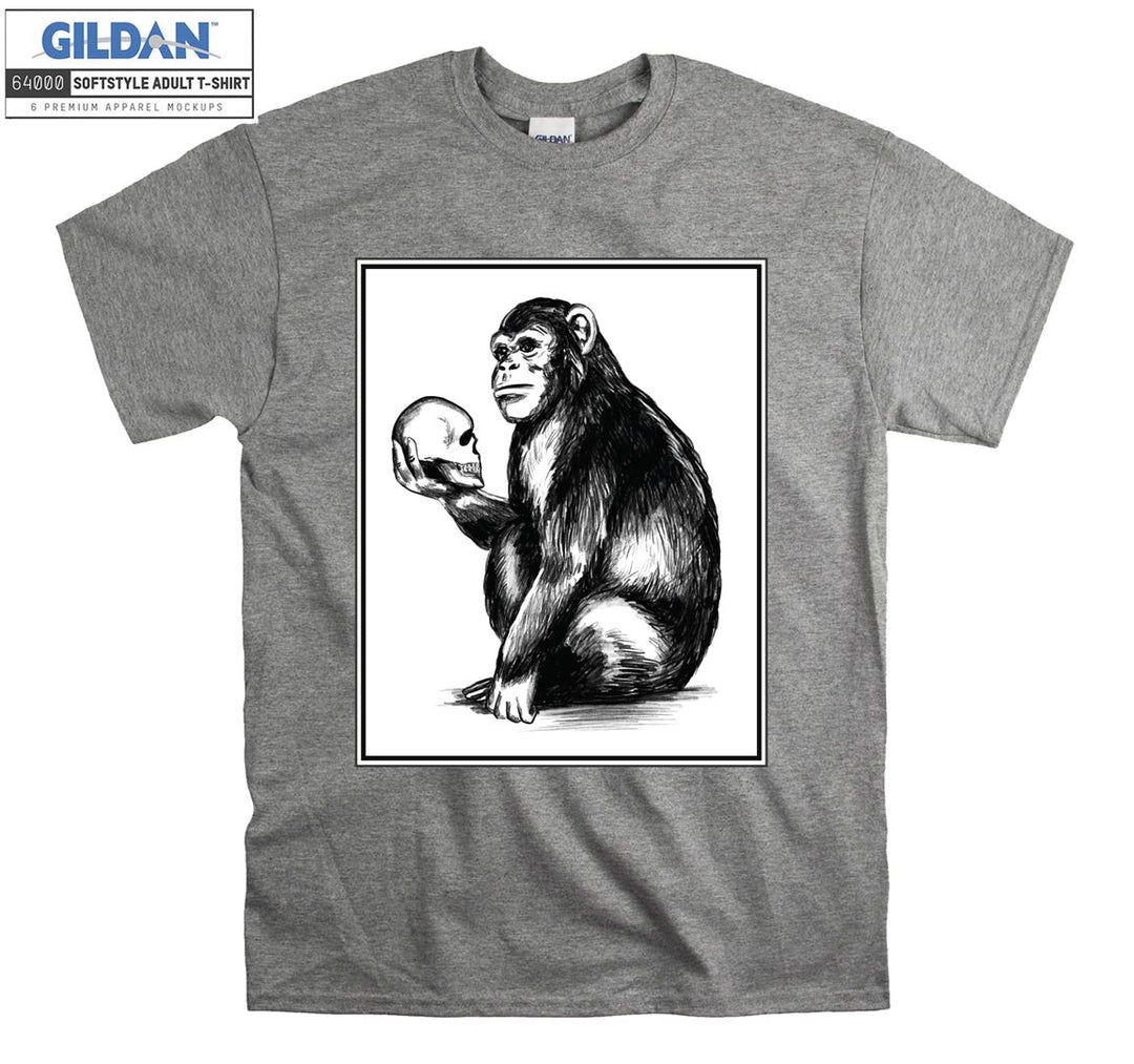 A Monkey Holding Head on His Hand T-shirt