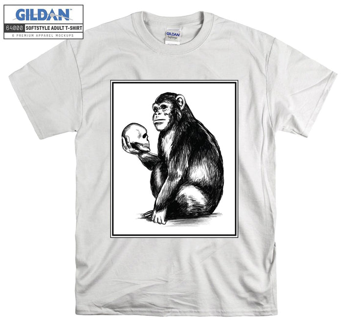 A Monkey Holding Head on His Hand T-shirt