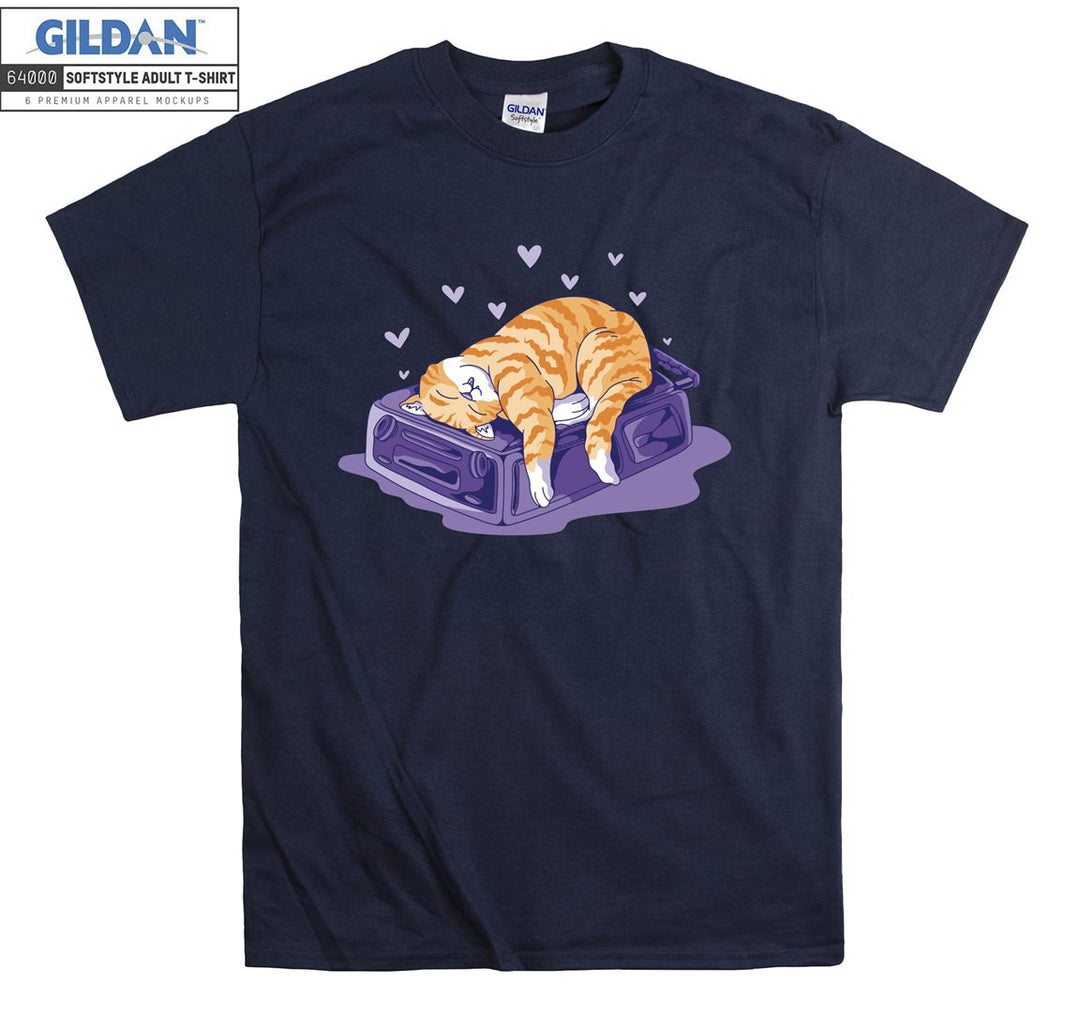 Sleeping Happy Cat T-shirt