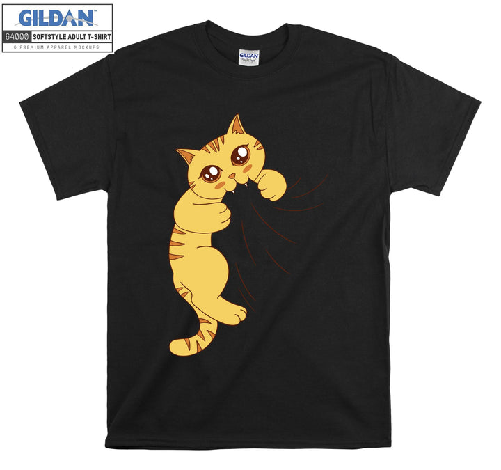 Biting Cat Kitten Funny T-shirt