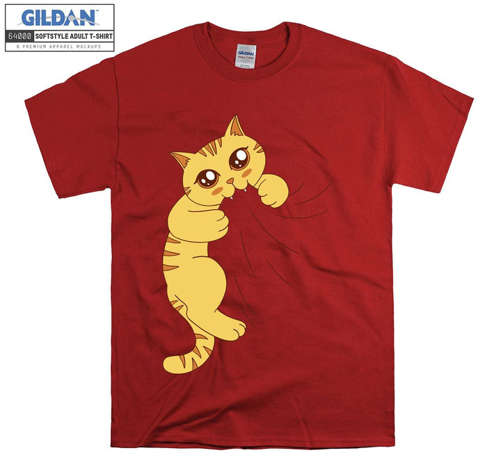 Biting Cat Kitten Funny T-shirt