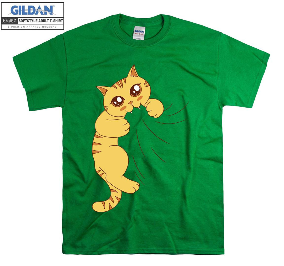 Biting Cat Kitten Funny T-shirt