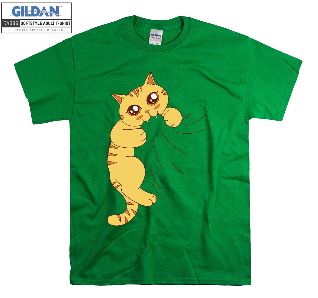 Biting Cat Kitten Funny T-shirt