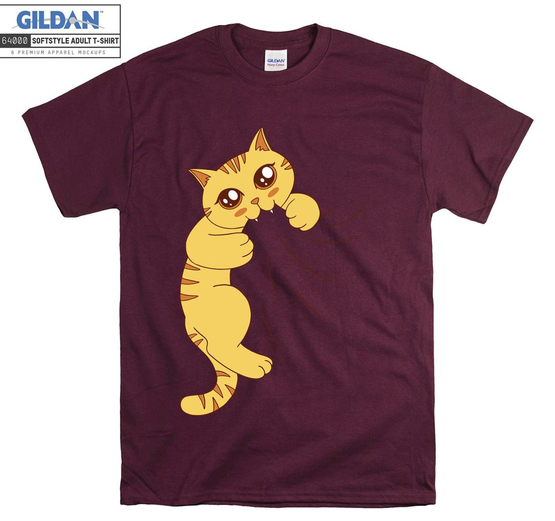 Biting Cat Kitten Funny T-shirt