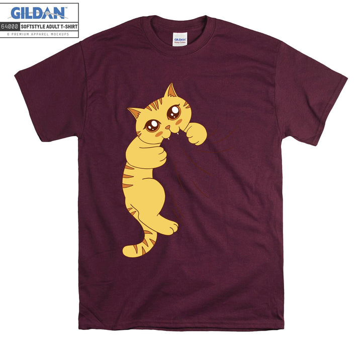 Biting Cat Kitten Funny T-shirt