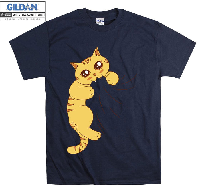 Biting Cat Kitten Funny T-shirt