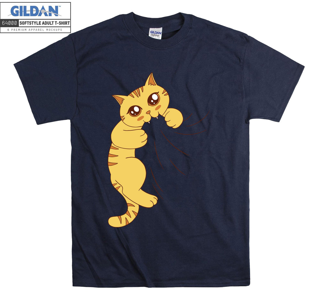 Biting Cat Kitten Funny T-shirt