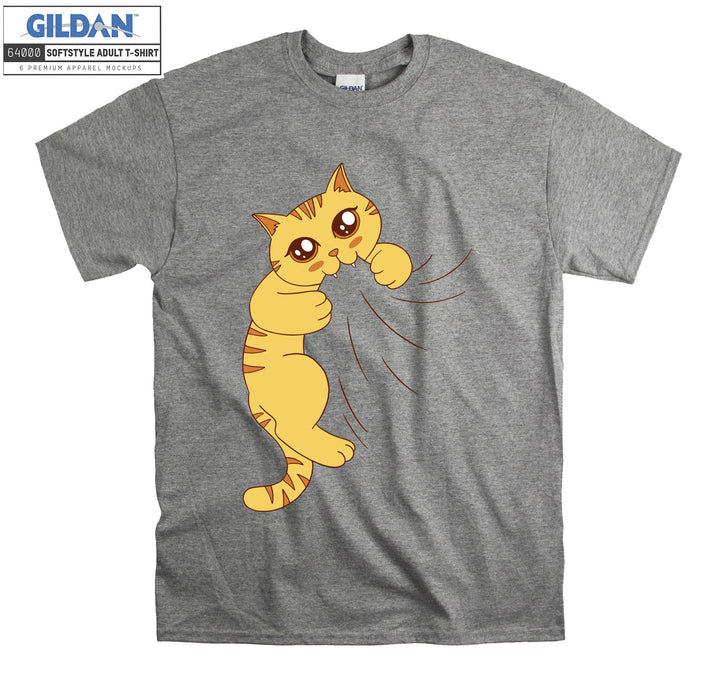 Biting Cat Kitten Funny T-shirt