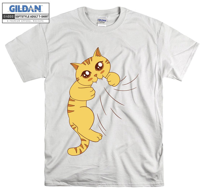 Biting Cat Kitten Funny T-shirt