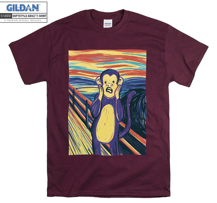 Monkey Screaming Painting Parody T-shirt