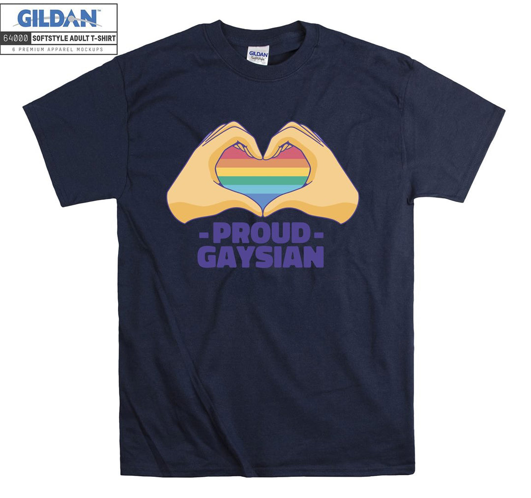 Proud gaysian lgbt figure T-shirt