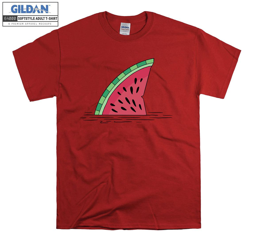 Funny cartoon watermelon figure T-shirt