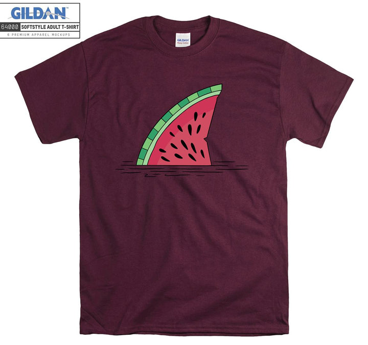 Funny cartoon watermelon figure T-shirt