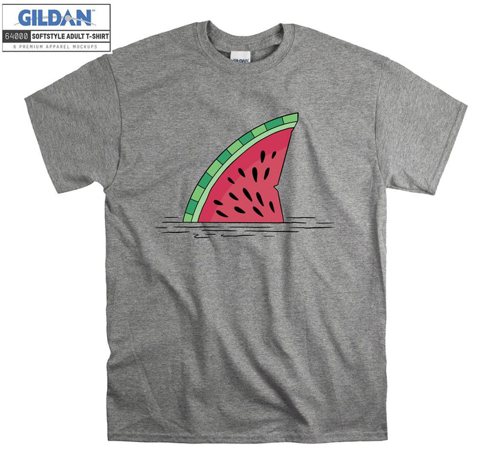 Funny cartoon watermelon figure T-shirt