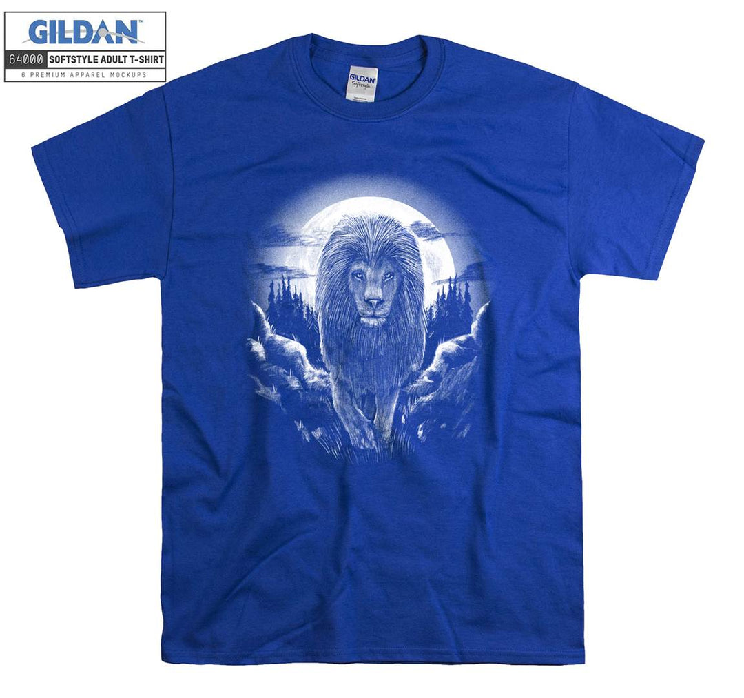 Cool Walking Lion Black Filter T-shirt