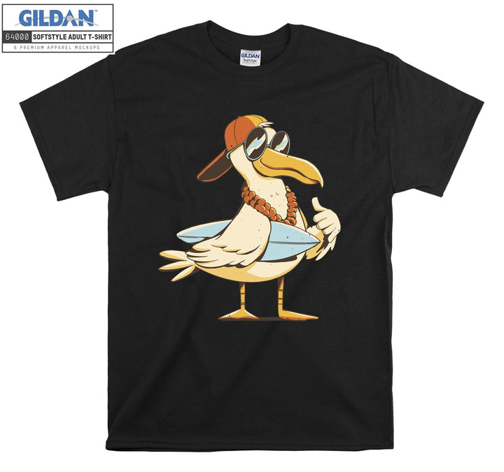 Cute Pelican Wearing Glasses T-shirt