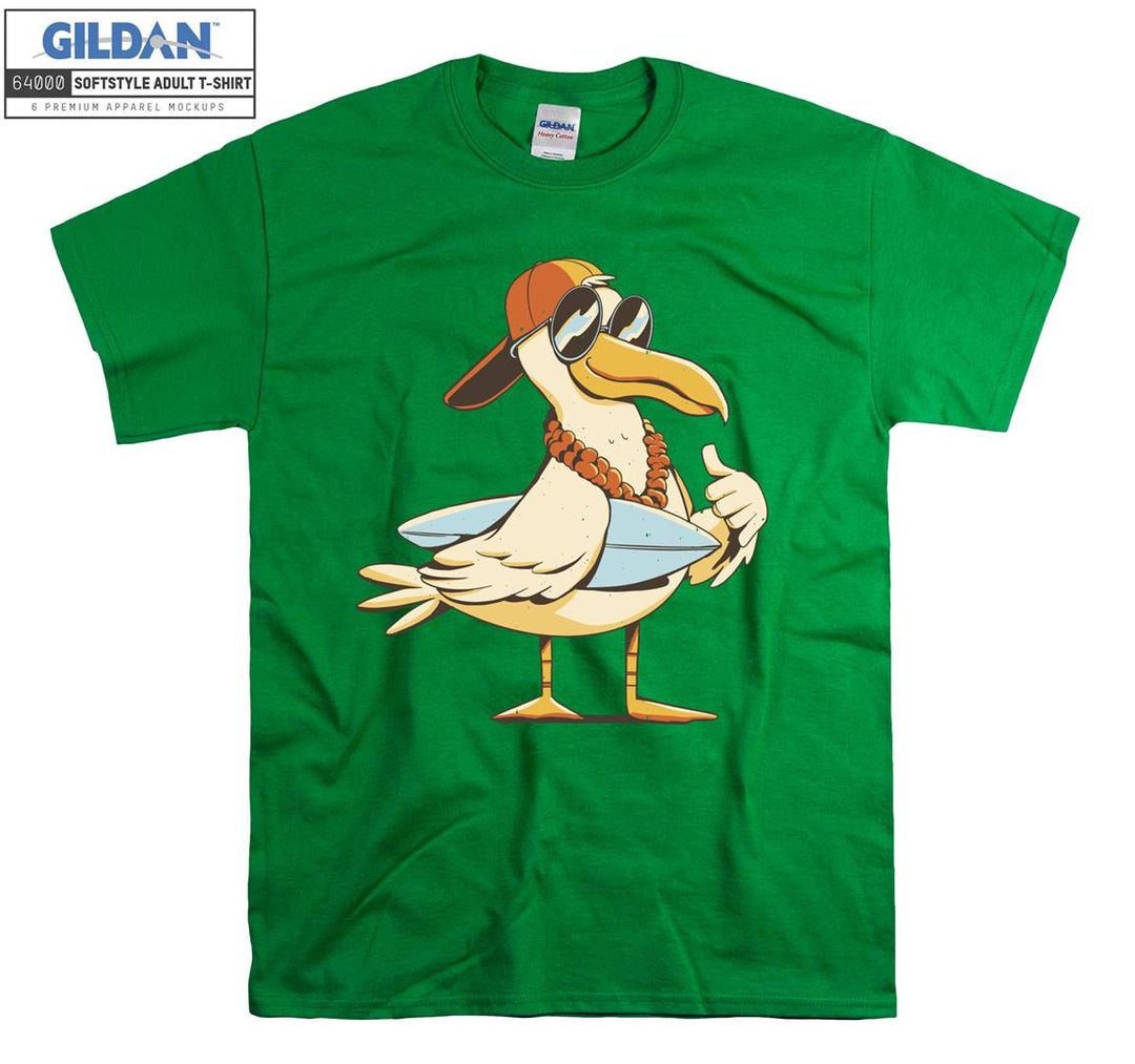 Cute Pelican Wearing Glasses T-shirt