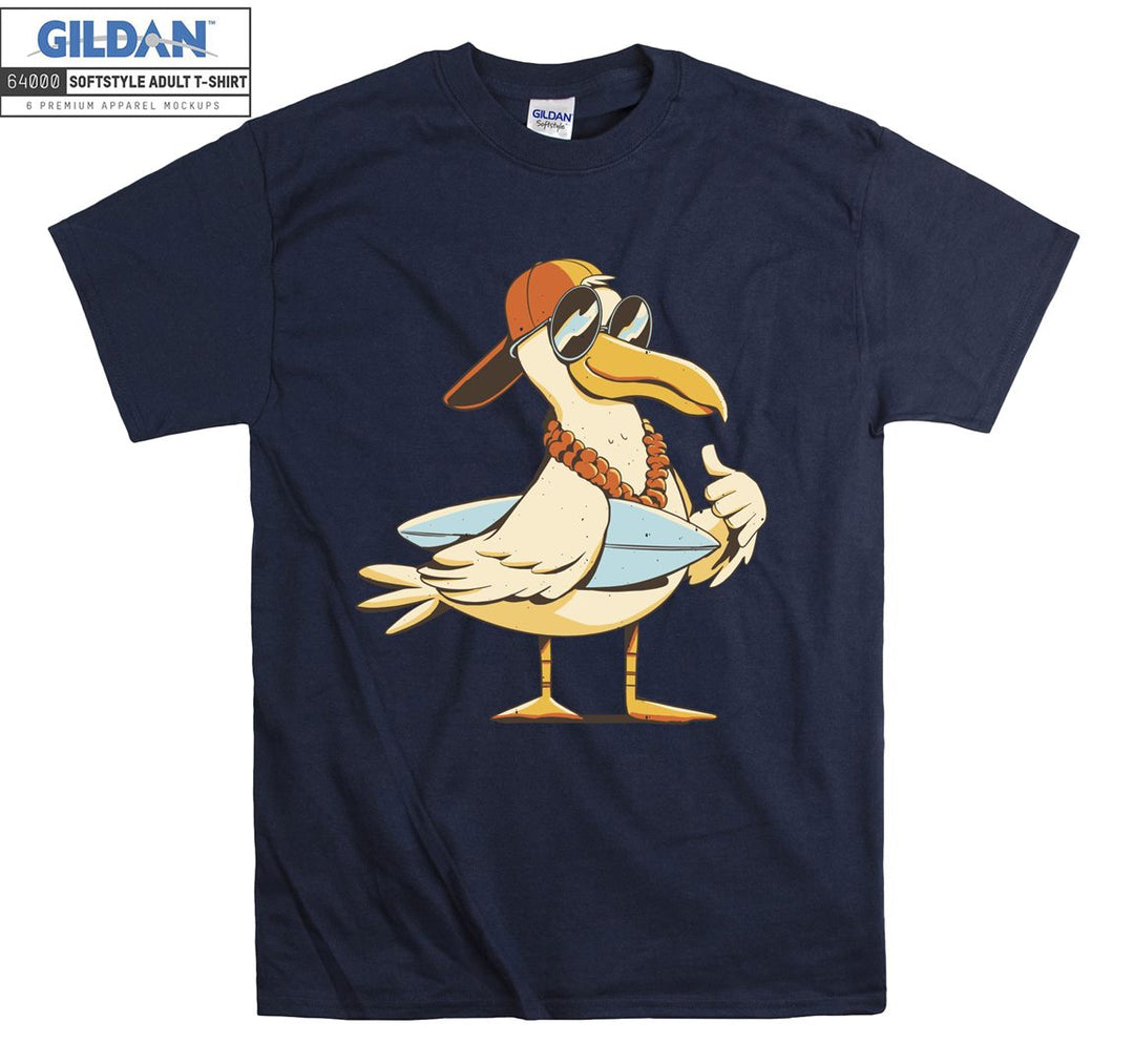 Cute Pelican Wearing Glasses T-shirt