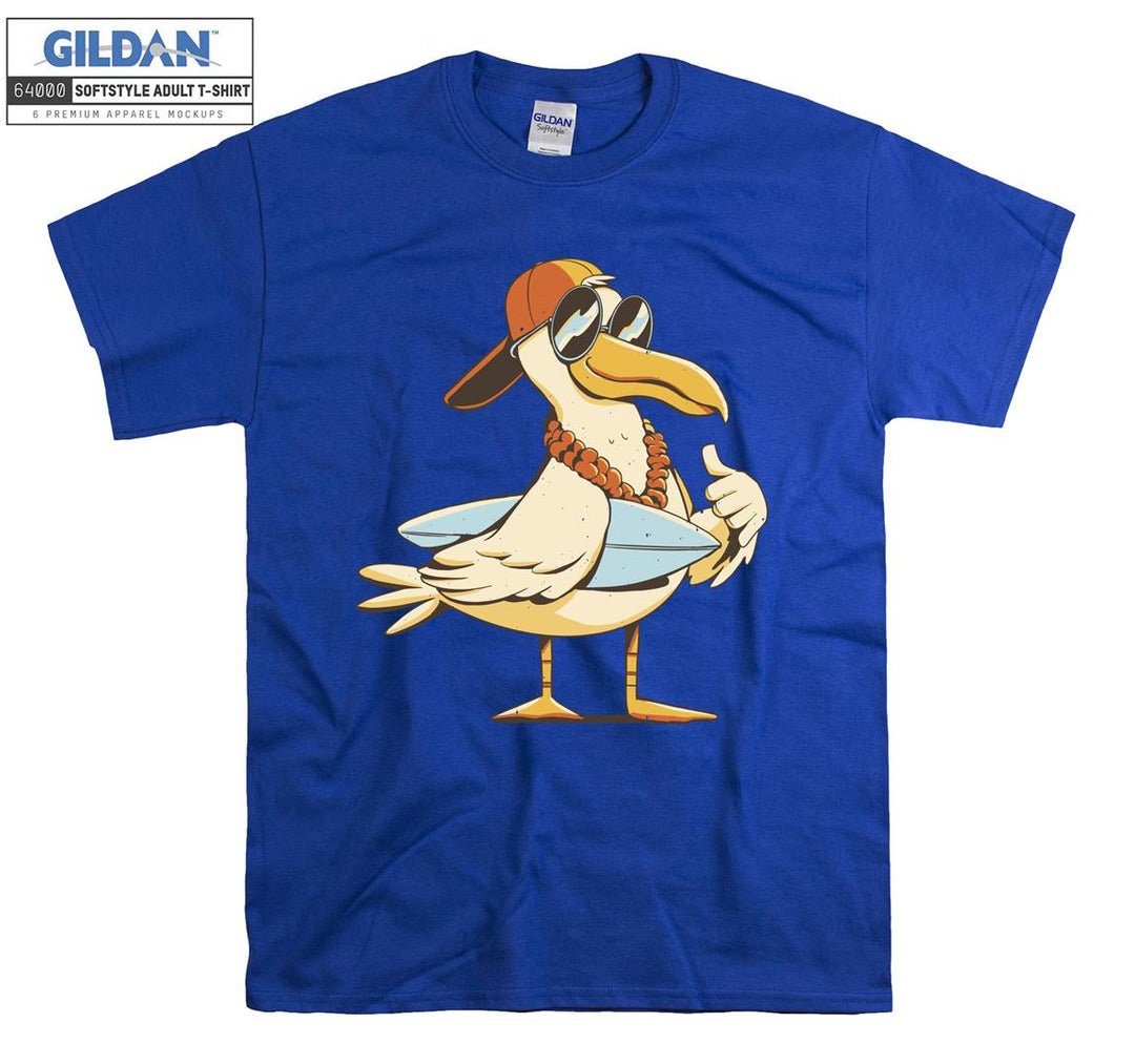 Cute Pelican Wearing Glasses T-shirt