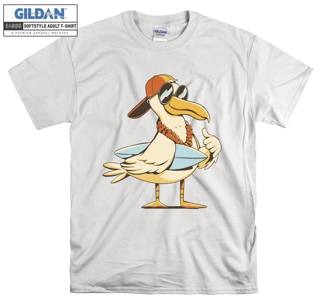 Cute Pelican Wearing Glasses T-shirt