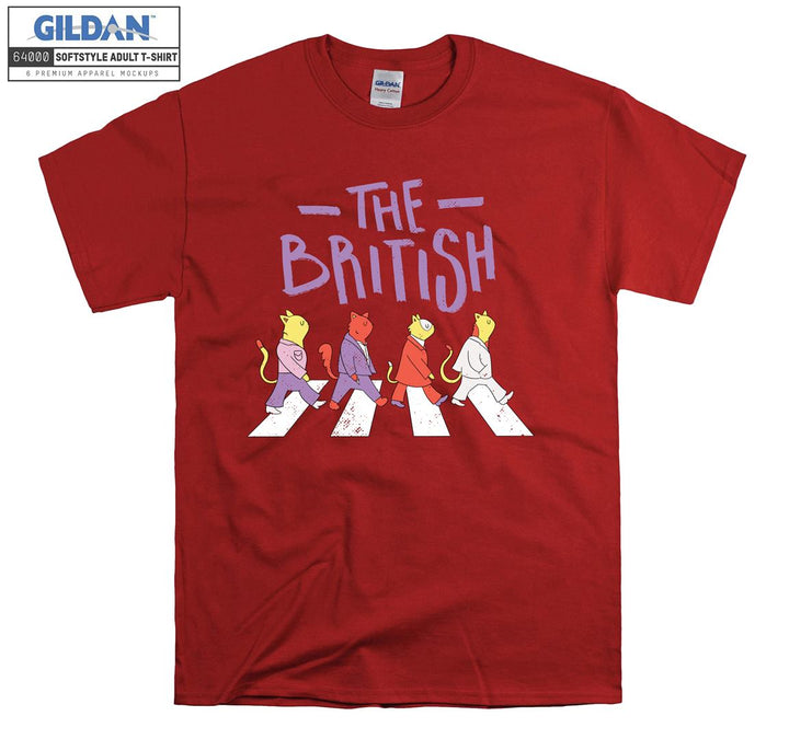 The British Funny Walking Cat T-shirt