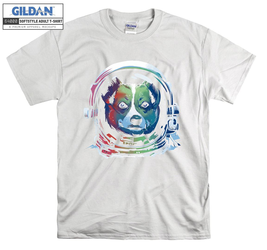 Cute Dog Wearing An Astronaut Helmet T-shirt