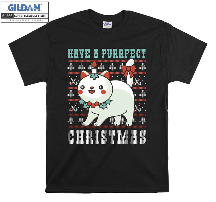 Have a Purfect Christmas Xmas T-shirt