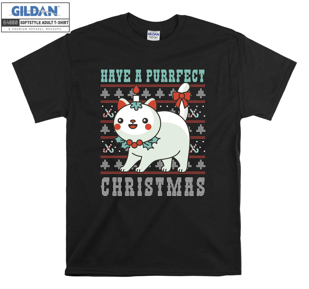 Have a Purfect Christmas Xmas T-shirt