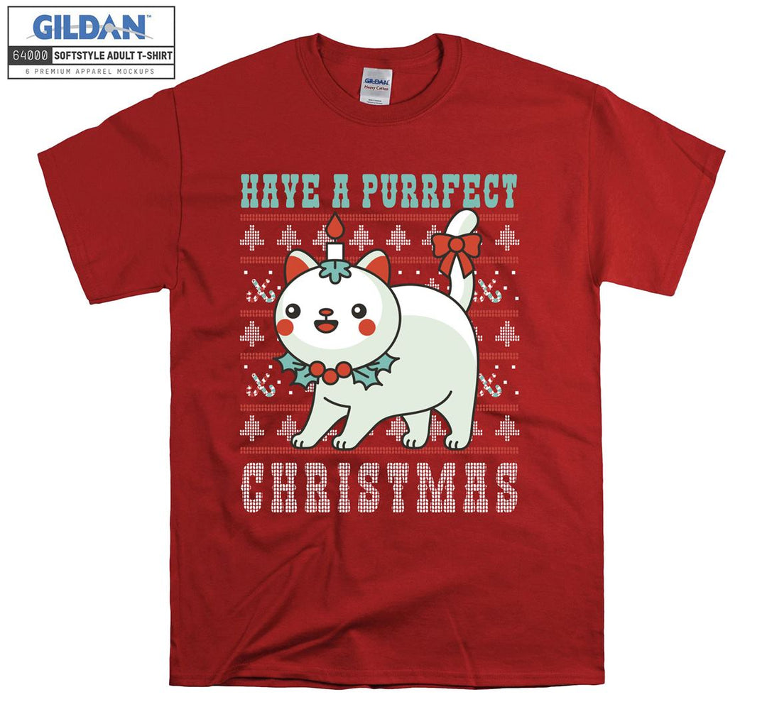 Have a Purfect Christmas Xmas T-shirt