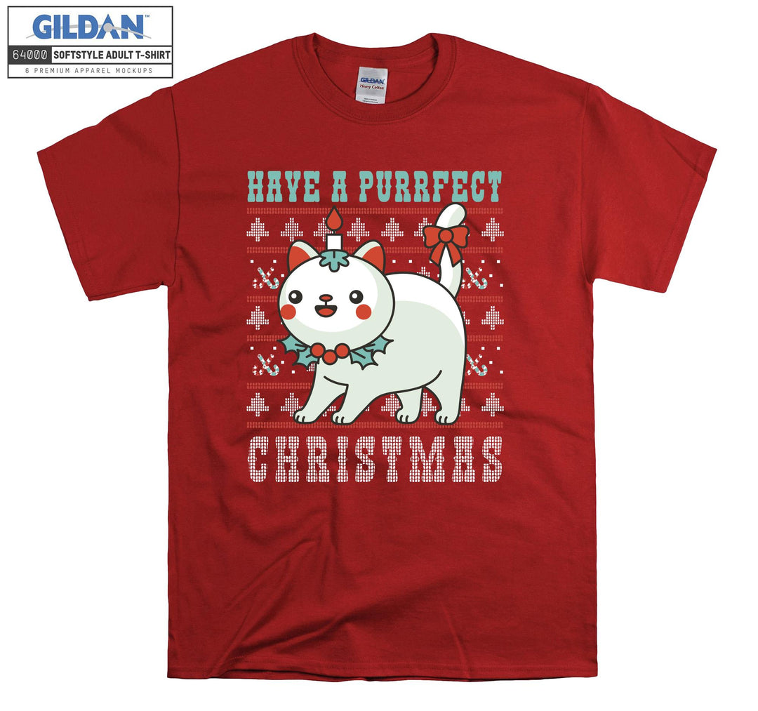 Have a Purfect Christmas Xmas T-shirt