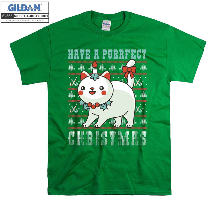 Have a Purfect Christmas Xmas T-shirt