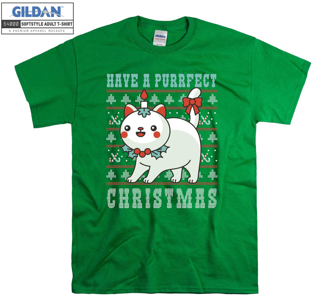 Have a Purfect Christmas Xmas T-shirt