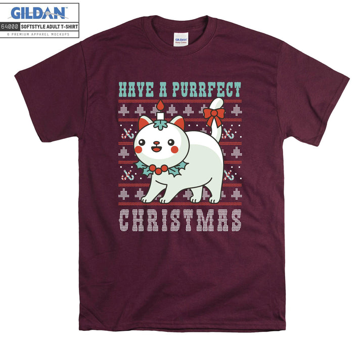 Have a Purfect Christmas Xmas T-shirt