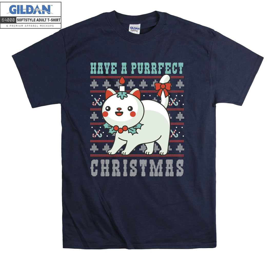 Have a Purfect Christmas Xmas T-shirt