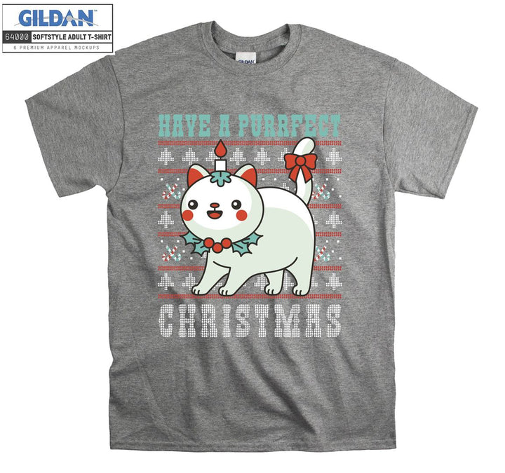 Have a Purfect Christmas Xmas T-shirt