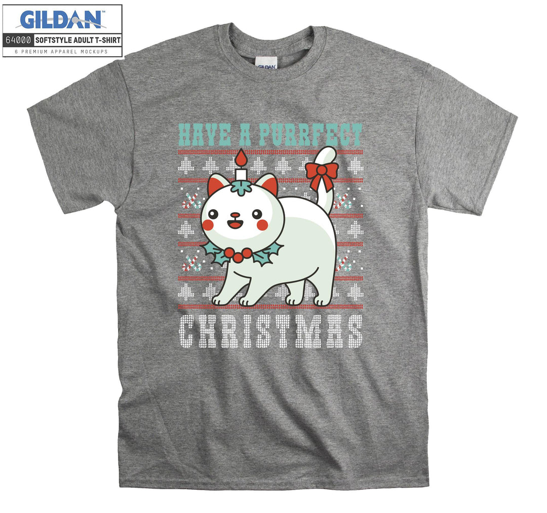 Have a Purfect Christmas Xmas T-shirt