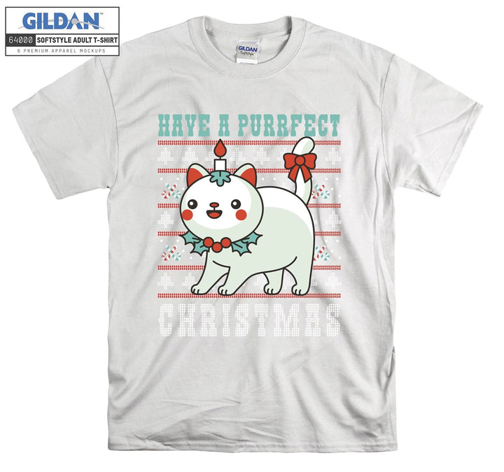 Have a Purfect Christmas Xmas T-shirt