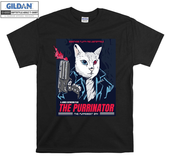 The Purrinator Terminatior Movie T-shirt