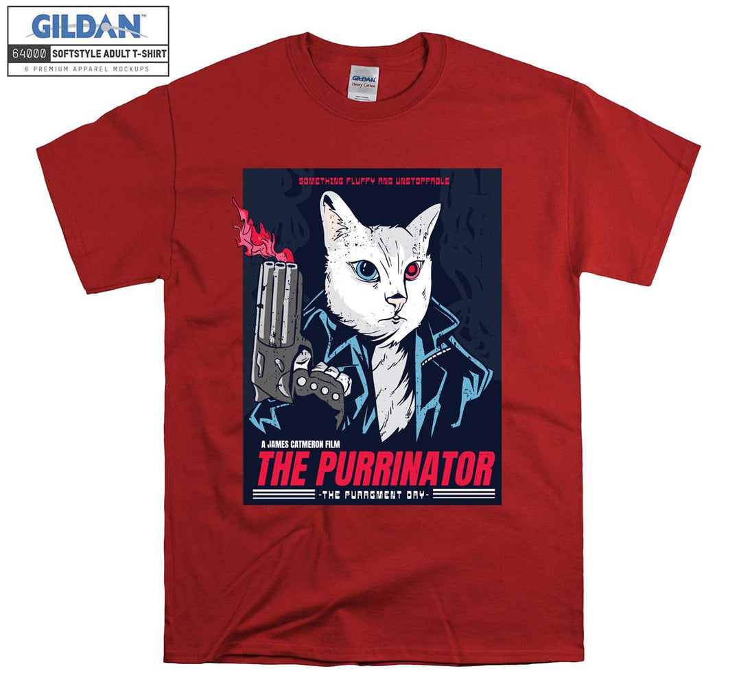 The Purrinator Terminatior Movie T-shirt